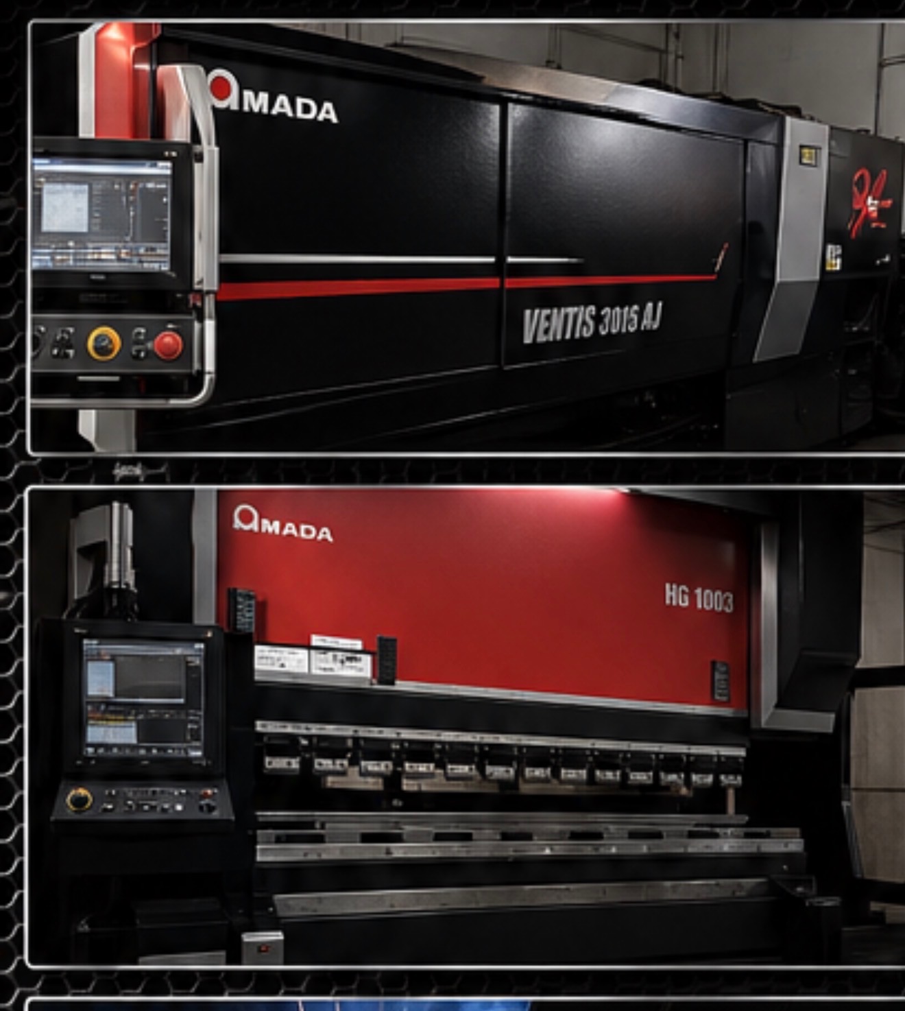 AMADA Ventis 3015 AJ and AMADA HG 1003